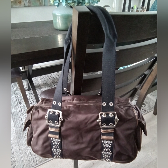 Franco Sarto Brown Nylon Handbag - Picture 5 of 10